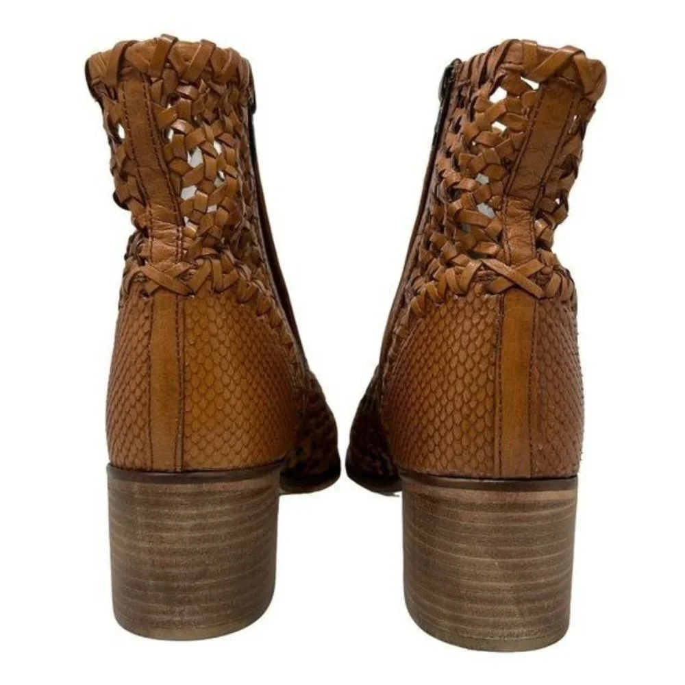 Free People In the Loop Basket Weave Woven Western Boot - Picture 5 of 7